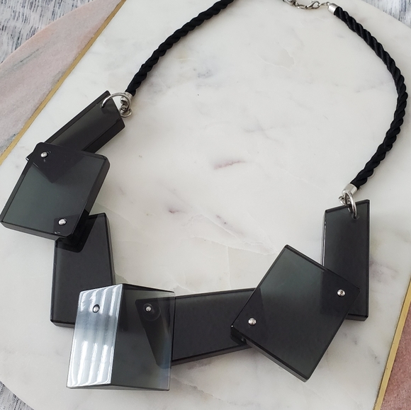 Geometric Statement Necklace - Picture 1 of 5